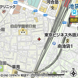 東京都豊島区西池袋2丁目25周辺の地図