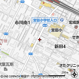 株式会社ヤマシタ　市川営業所周辺の地図