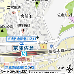 佐倉ハイツ周辺の地図