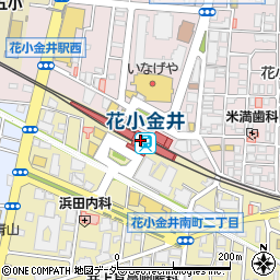 ファミリーマートトモニー花小金井駅店周辺の地図