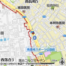 南長崎五周辺の地図