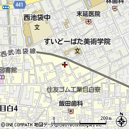 東京都豊島区目白4丁目22-14周辺の地図
