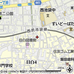 東京都豊島区目白4丁目31-22周辺の地図