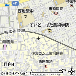 東京都豊島区目白4丁目36-3周辺の地図