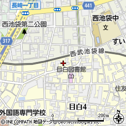 東京都豊島区目白4丁目30周辺の地図