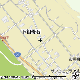 山梨県韮崎市下祖母石2231周辺の地図
