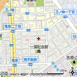 東京都台東区竜泉3丁目周辺の地図