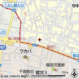 東京都練馬区中村南3丁目11周辺の地図