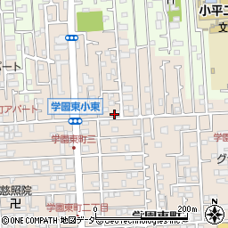 東京都小平市学園東町1-68周辺の地図