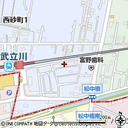 東京都立川市西砂町1丁目2-164周辺の地図