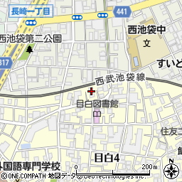 東京都豊島区目白4丁目30-4周辺の地図