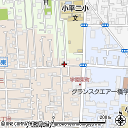 東京都小平市学園東町1周辺の地図