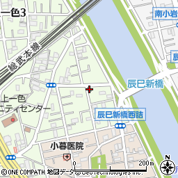 江戸川上一色郵便局 ＡＴＭ周辺の地図
