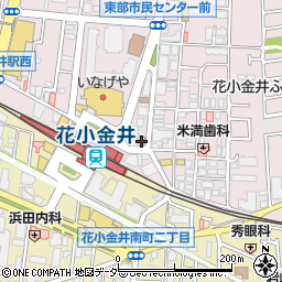 すき家花小金井駅北口店周辺の地図