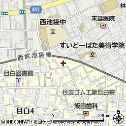 東京都豊島区目白4丁目36周辺の地図