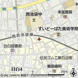 東京都豊島区目白4丁目36-8周辺の地図