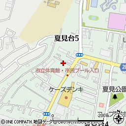 千葉県船橋市夏見台5丁目12-6周辺の地図