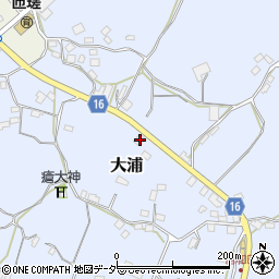 千葉県匝瑳市大浦539周辺の地図