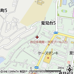 千葉県船橋市夏見台5丁目5-13周辺の地図