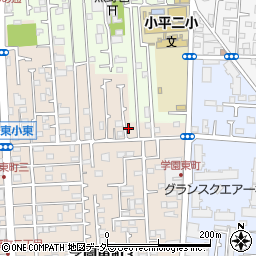 東京都小平市学園東町1-83周辺の地図