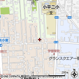 東京都小平市学園東町1-64周辺の地図