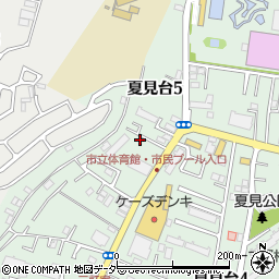 千葉県船橋市夏見台5丁目12-5周辺の地図