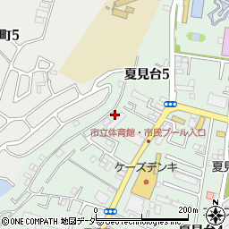 千葉県船橋市夏見台5丁目5-12周辺の地図