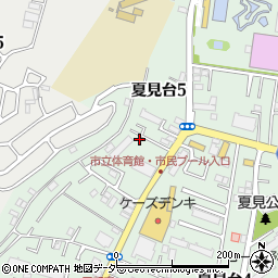 千葉県船橋市夏見台5丁目12-3周辺の地図