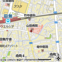 山田病院（薫風会）周辺の地図