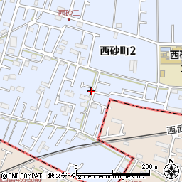 東京都立川市西砂町2丁目21-7周辺の地図