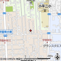 東京都小平市学園東町1-3周辺の地図