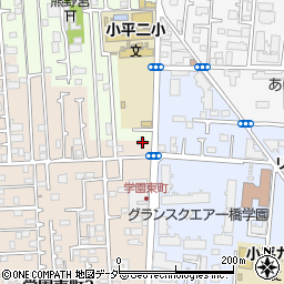 東京都小平市学園東町1-1周辺の地図