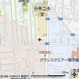 東京都小平市学園東町1-2周辺の地図