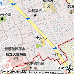 東京都豊島区南大塚2丁目4周辺の地図
