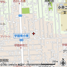東京都小平市学園東町1-37周辺の地図