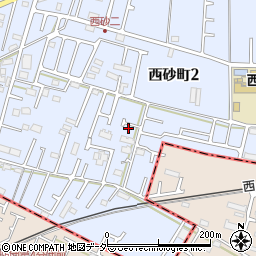 東京都立川市西砂町2丁目21-9周辺の地図