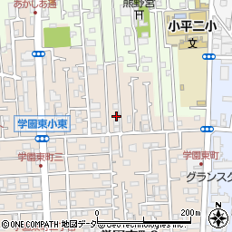 東京都小平市学園東町1-84周辺の地図