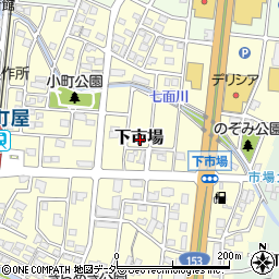 長野県駒ヶ根市下市場周辺の地図