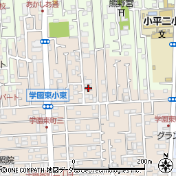東京都小平市学園東町1-67周辺の地図