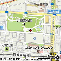 公園　公園事務所　井草森公園管理事務所周辺の地図