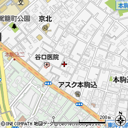 東京都文京区本駒込2丁目6-6周辺の地図