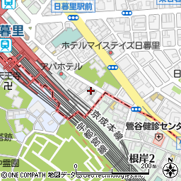 株式会社羽二重団子周辺の地図