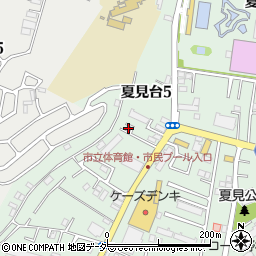 千葉県船橋市夏見台5丁目11-19周辺の地図