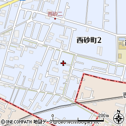 東京都立川市西砂町2丁目21-12周辺の地図