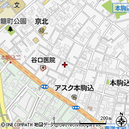 東京都文京区本駒込2丁目6-9周辺の地図