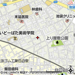 東京都豊島区西池袋2丁目10周辺の地図