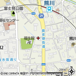 東京都福生市熊川712周辺の地図