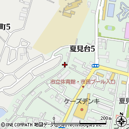 千葉県船橋市夏見台5丁目5-34周辺の地図