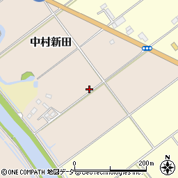 千葉県香取郡多古町中村新田周辺の地図