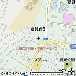 千葉県船橋市夏見台5丁目11周辺の地図